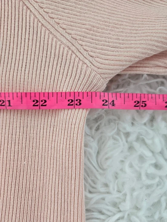 Together long-sleeve open shawl knit cardigan duster. Peach Blush Pink. Size 12. - Picture 5 of 9